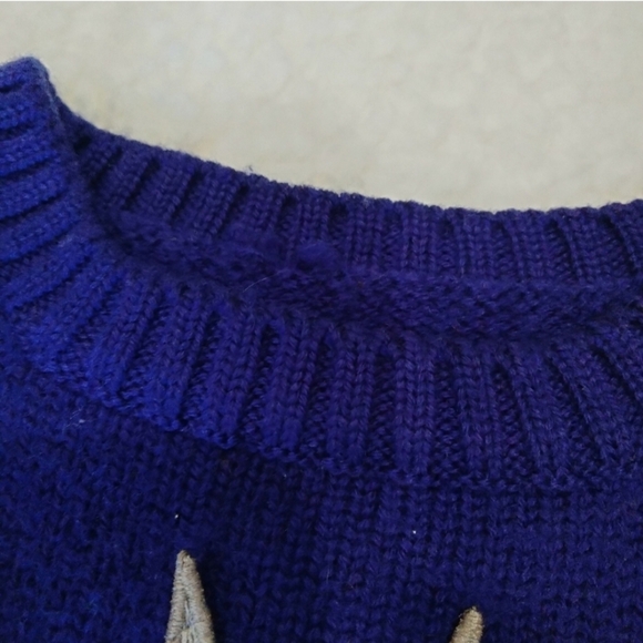 Gucci wool sweater kids size 5 orange blue UFO spaceship diamond print - Picture 7 of 7